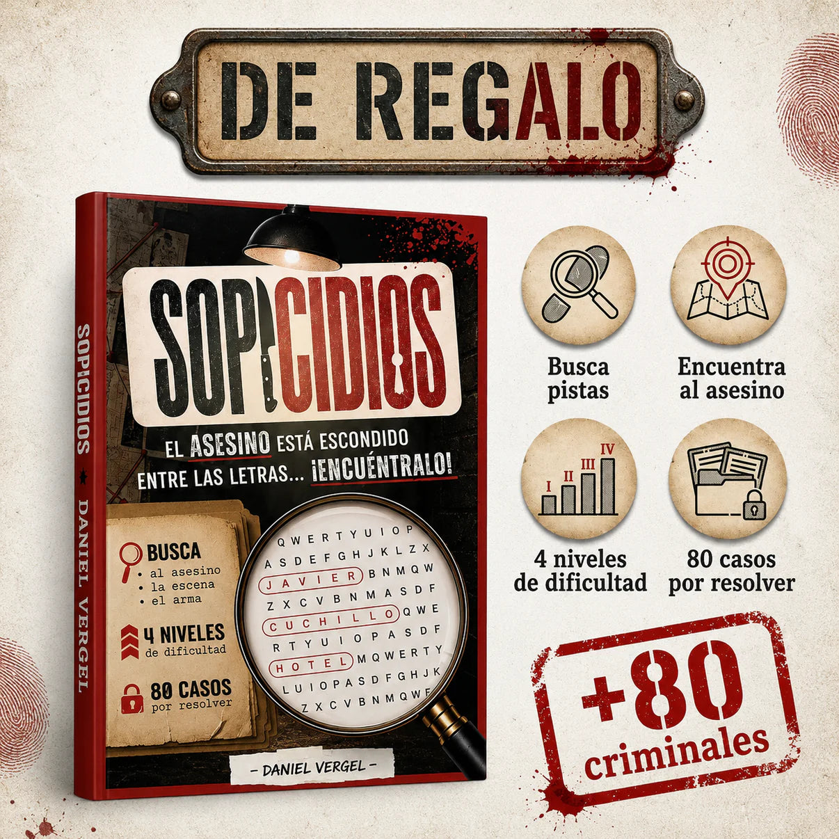 3X1 | El Asesino no es Sofía: El Enigma de los 47.700 Sospechosos + 2 Libros de Regalo