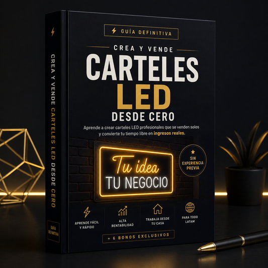 Crea y vende carteles LED + 4 bonos de regalo