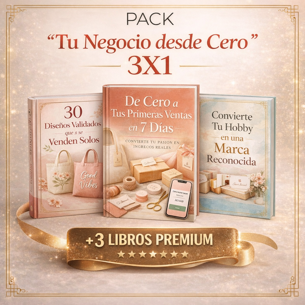Pack Tu Negocio Desde Cero 3X1